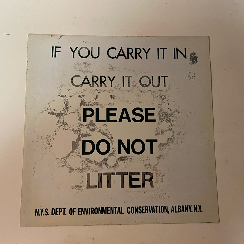 Vintage New York State park signs